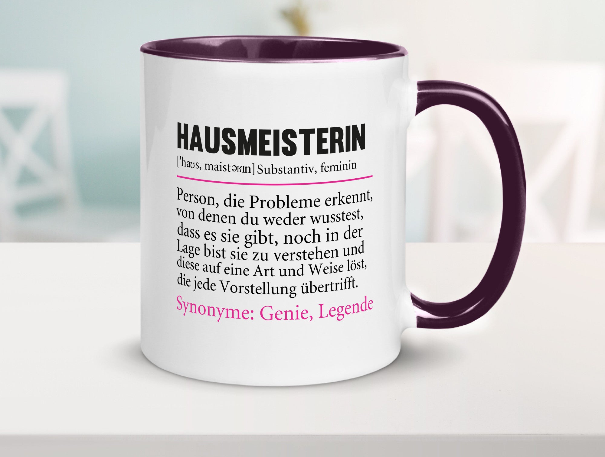 Hausmeisterin | Hauswart Beruf Spruch Humor Geschenkidee Arbeit Kollegen Büro