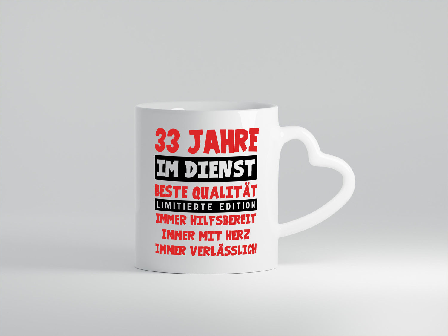 33 Jahre im Dienst | Jubiläum Arbeit v9 Geschenkidee Kollegen Büro Humor Tasse