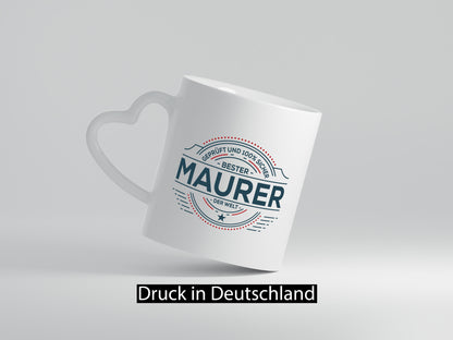 Geprüft und sicher: Maurer | Bau Handwerker Geschenk Humor Geschenkidee