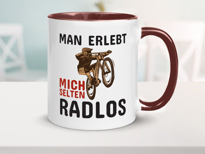 Selten Radlos | Spruchtasse Fahrrad Männer Humor lustiger Spruch Geschenk