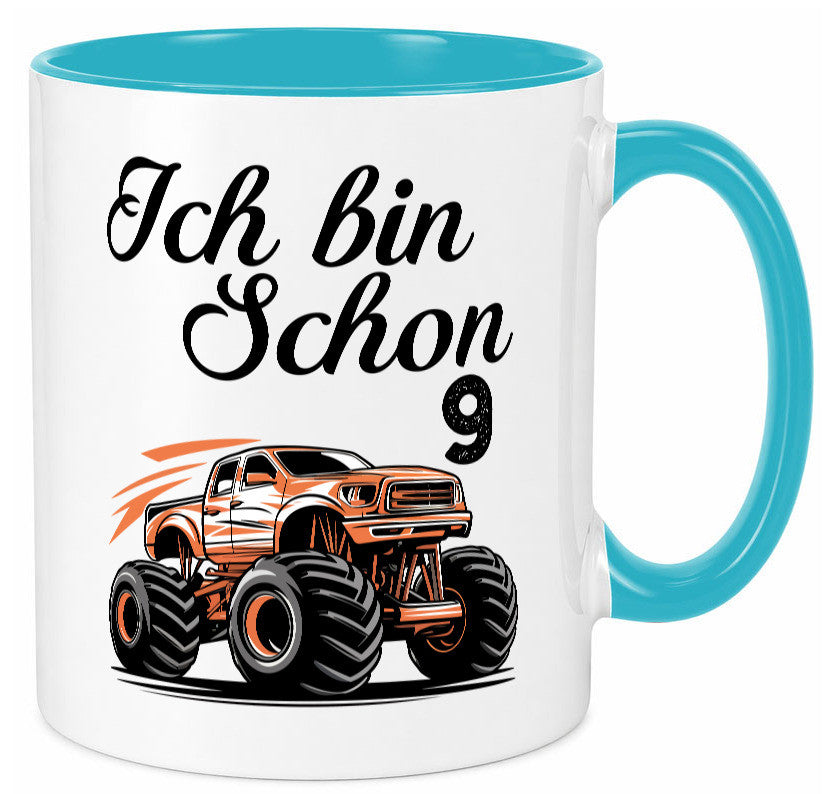 9. Geburtstag | Monster truck 9 Jahre lustiger Spruch Geschenk Geschenkidee