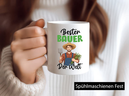 Bester Bauer | Bauernhof Landwirtschaft v2 Geschenkidee Humor Tasse