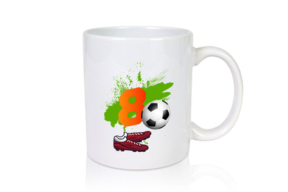 8. Geburtstag | Jungen Fußball Fußballspieler lustig Geschenkidee Geschenk Tasse
