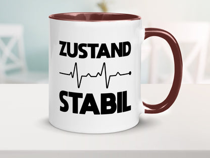 Zustand Stabil | Herzschlag Heartbeat lustiger Spruch Geschenk Humor