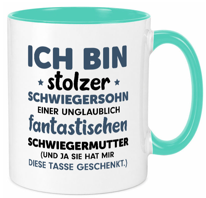Stolzer Schwiegersohn | Spruch Schwiegermutter Humor lustig Familie Tasse