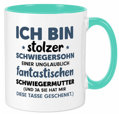 Stolzer Schwiegersohn | Spruch Schwiegermutter Humor lustig Familie Tasse