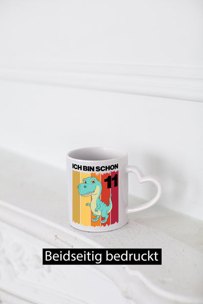 11. Geburtstag | 11 Jahre Dinosaurier lustiger Spruch Geschenk Geschenkidee