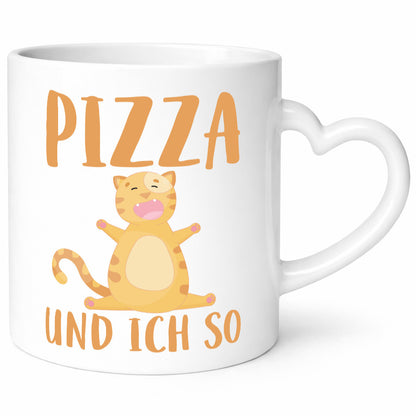 Pizza und ich so Geschenk Humor Geschenkidee lustiger Spruch Tasse