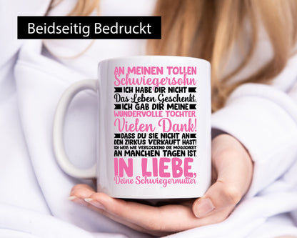 An meinen tollen Schwiegersohn vl9 lustig Familie Geschenkidee Geschenk Tasse