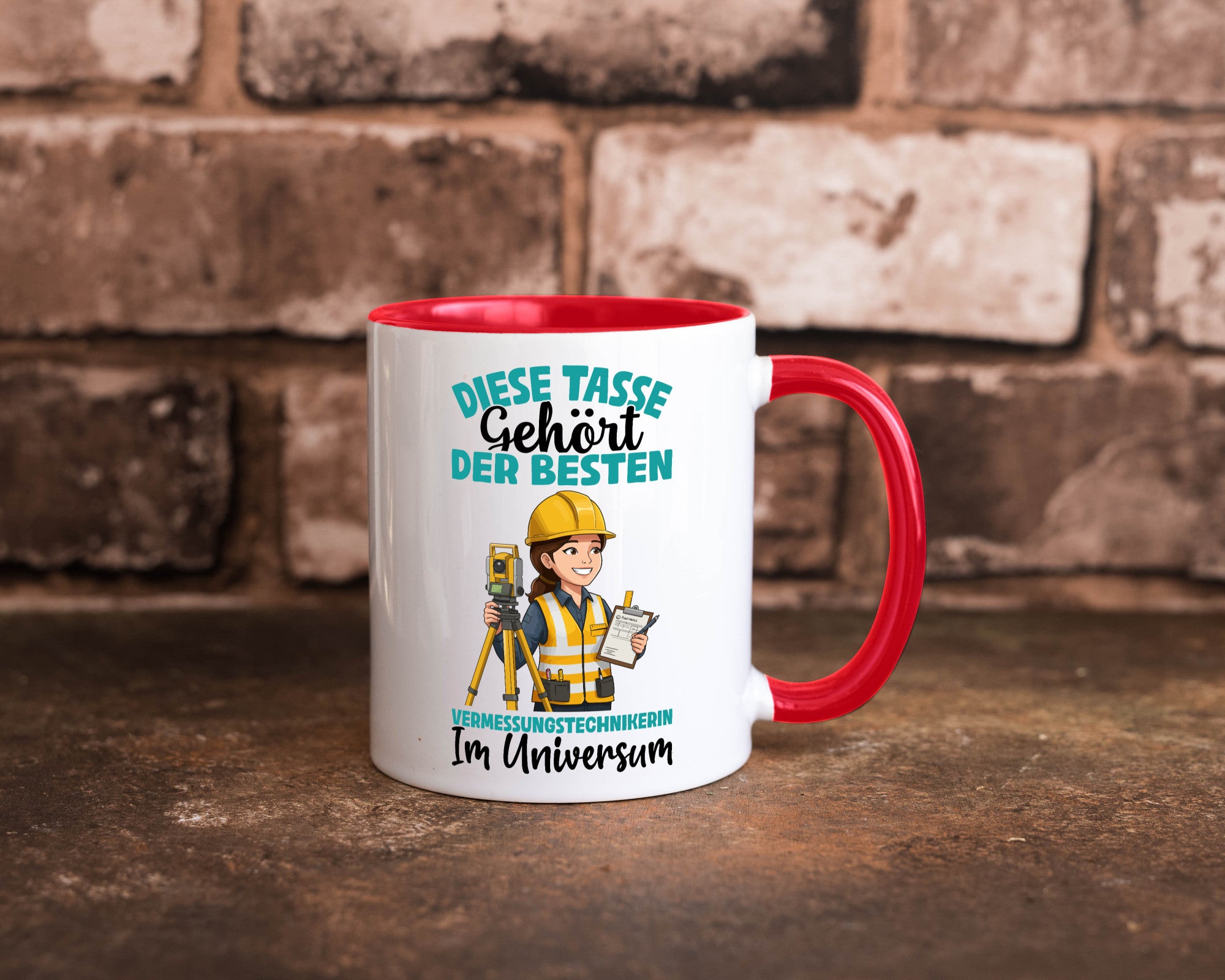Im Universum: Vermessungstechnikerin | Techniker lustiger Spruch Geschenk Humor