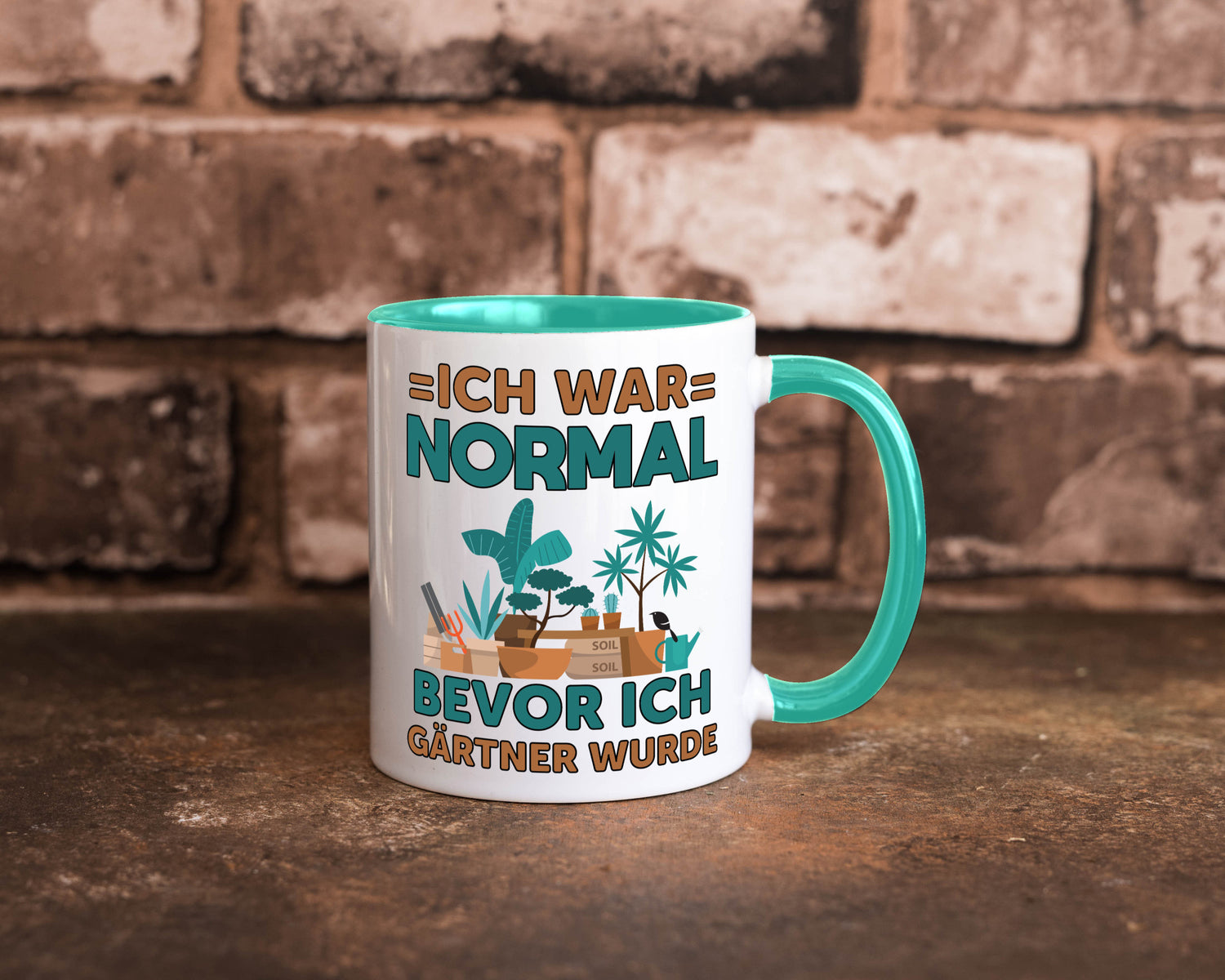 Ich war normal bevor Gärtner wurde | Garten lustiger Spruch Geschenk Humor