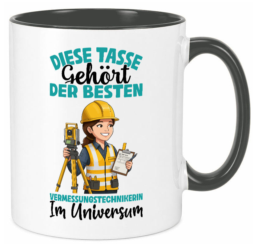 Im Universum: Vermessungstechnikerin | Techniker lustiger Spruch Geschenk Humor