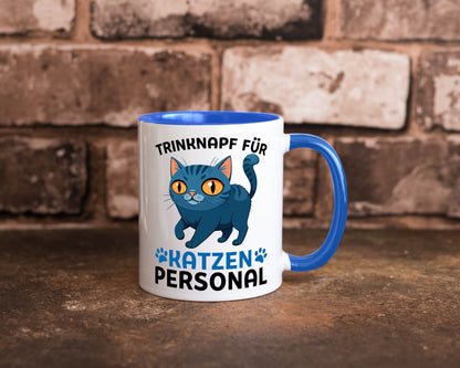 Katzen Personal | Katzenbesitzer Tasse Katze Humor vl2 Tierliebhaber