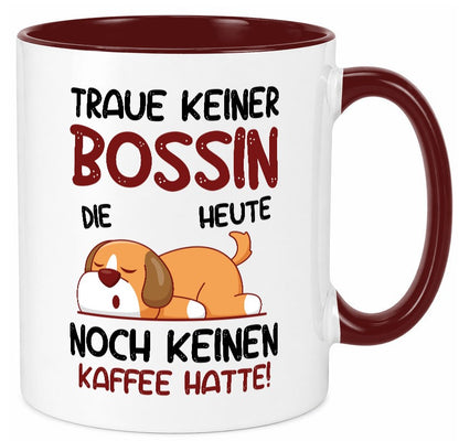 Traue keiner Bossin | Führungskraft Vorgesetzte lustiger Spruch Geschenk Humor Tasse