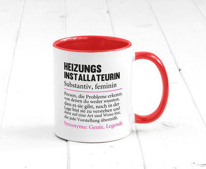 Heizungsinstallateurin | Beruf Spruch Heizung Geschenkidee Arbeit Kollegen Büro