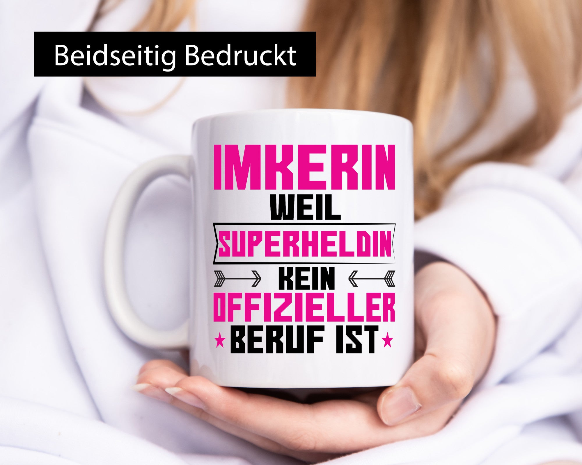Superheldin Imkerin | Imkerei lustiger Spruch Geschenk Humor Geschenkidee Tasse