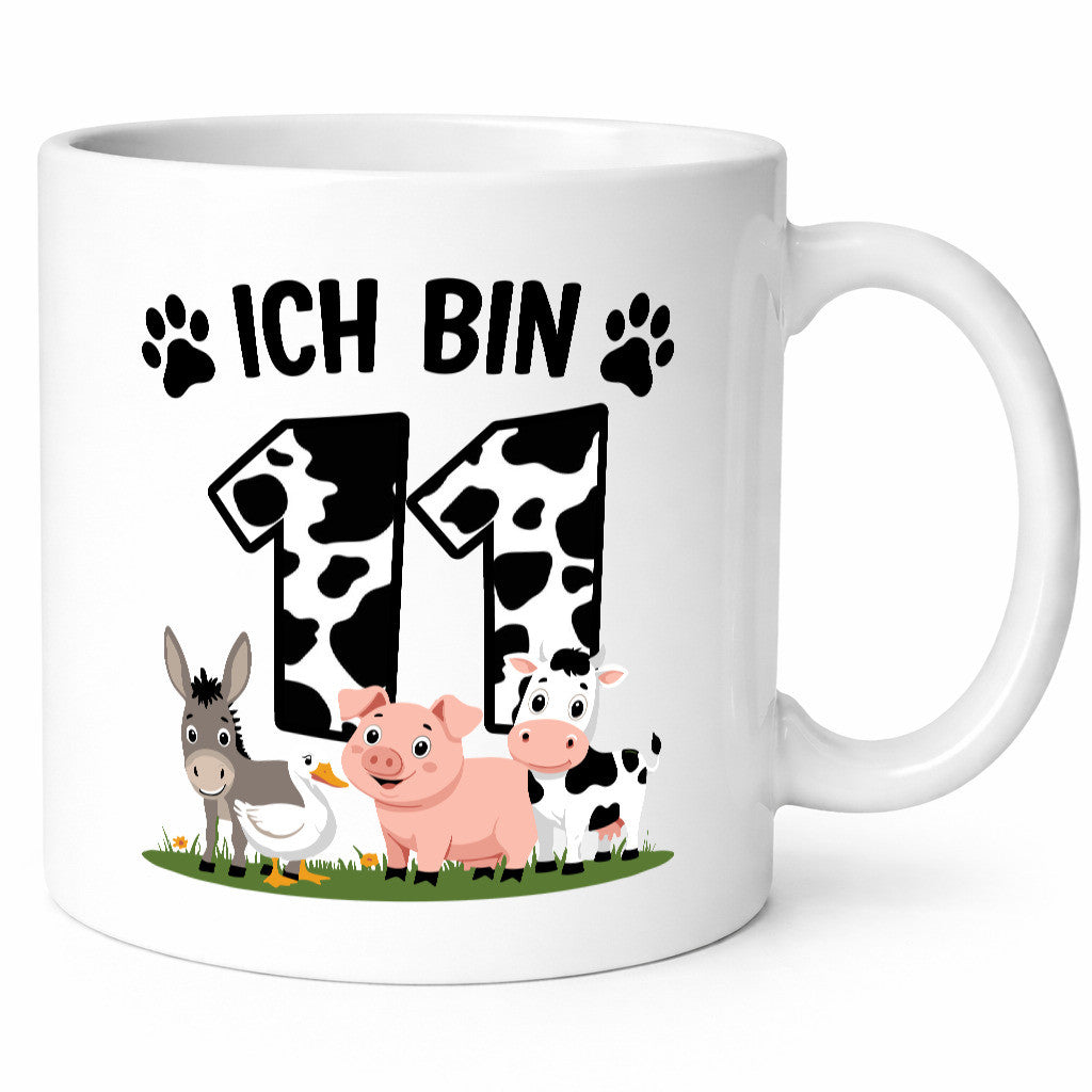 11 Geburtstag | Jahre Farmer Kind Geschenk Geschenkidee lustiger Spruch Tasse