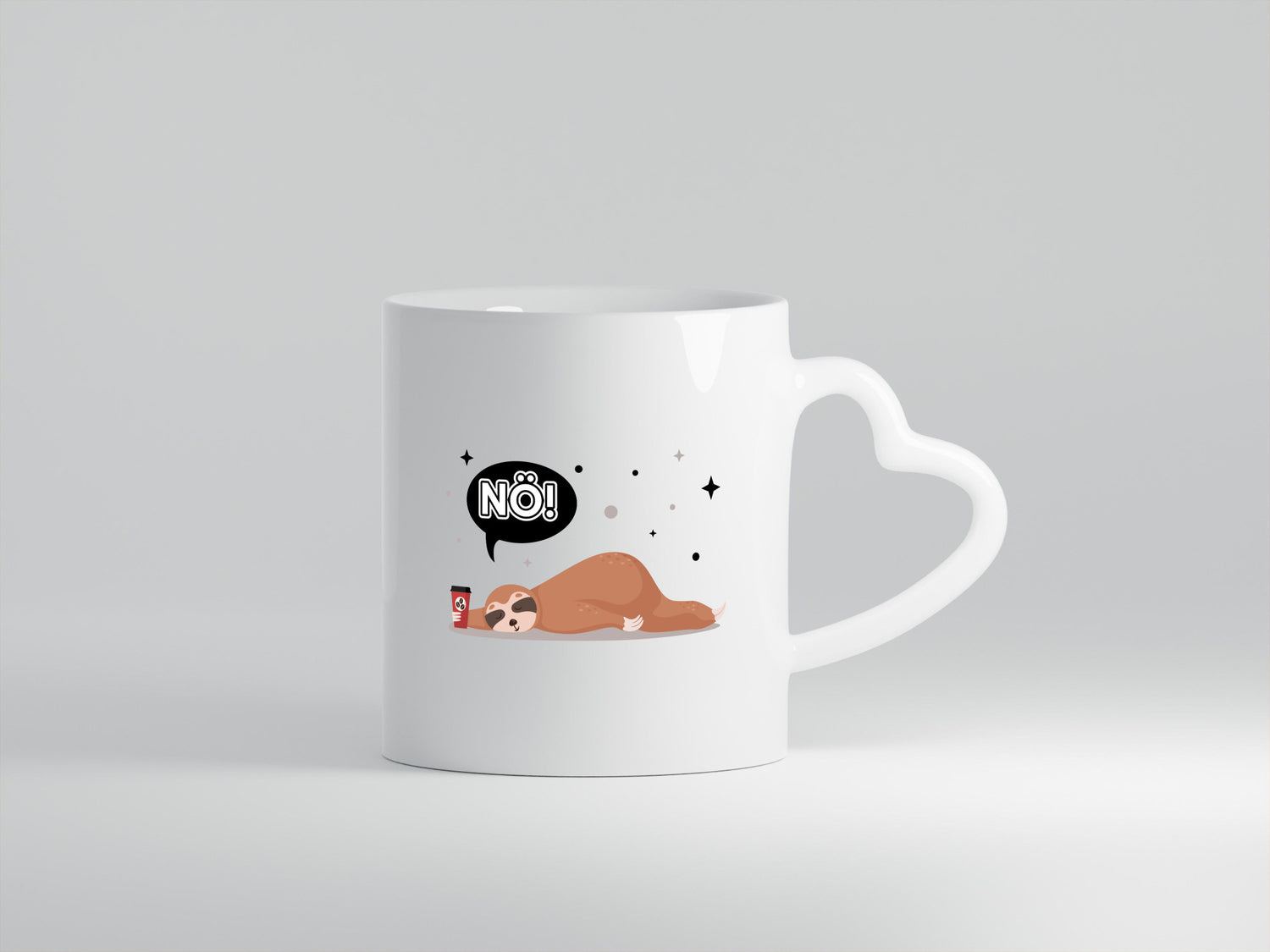 Nö! Ich bin Müde Faultier Geschenk Tierliebhaber Humor lustiger Spruch Tasse