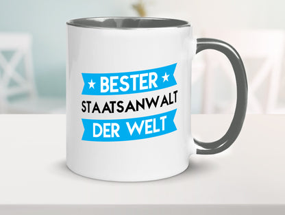 Bester Staatsanwalt | Anwalt Jurist lustig Humor Geschenkidee Geschenk Tasse