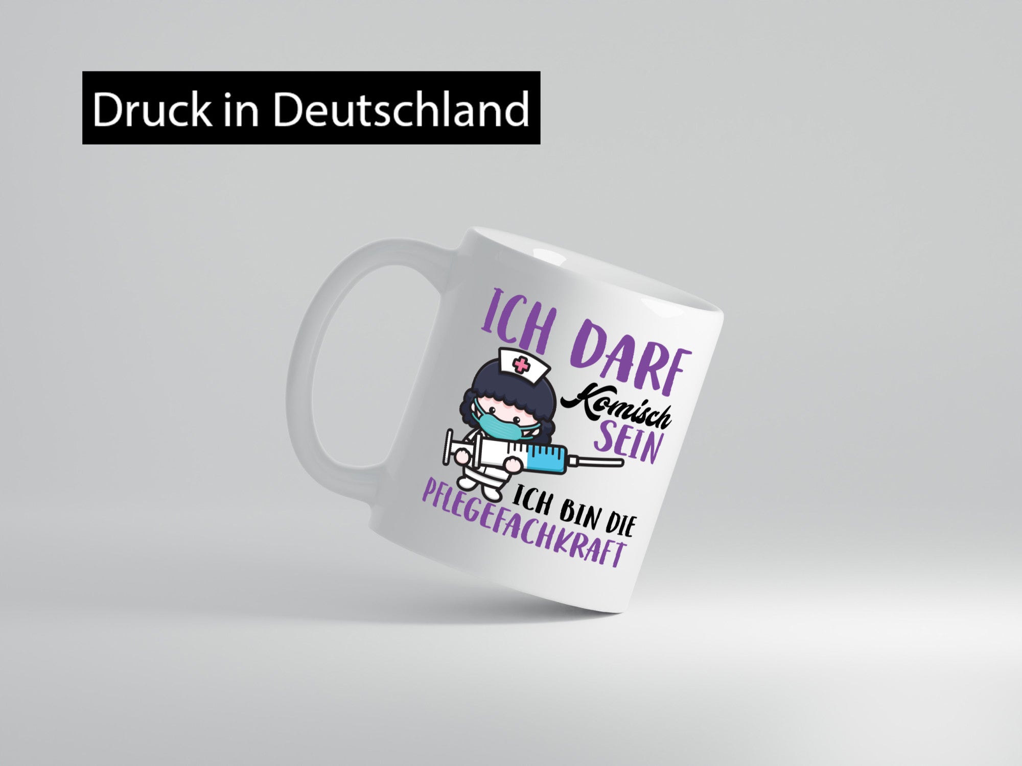 Ich darf kommisch sein | Pflegekraft Krankenschwester Humor Geschenkidee Tasse