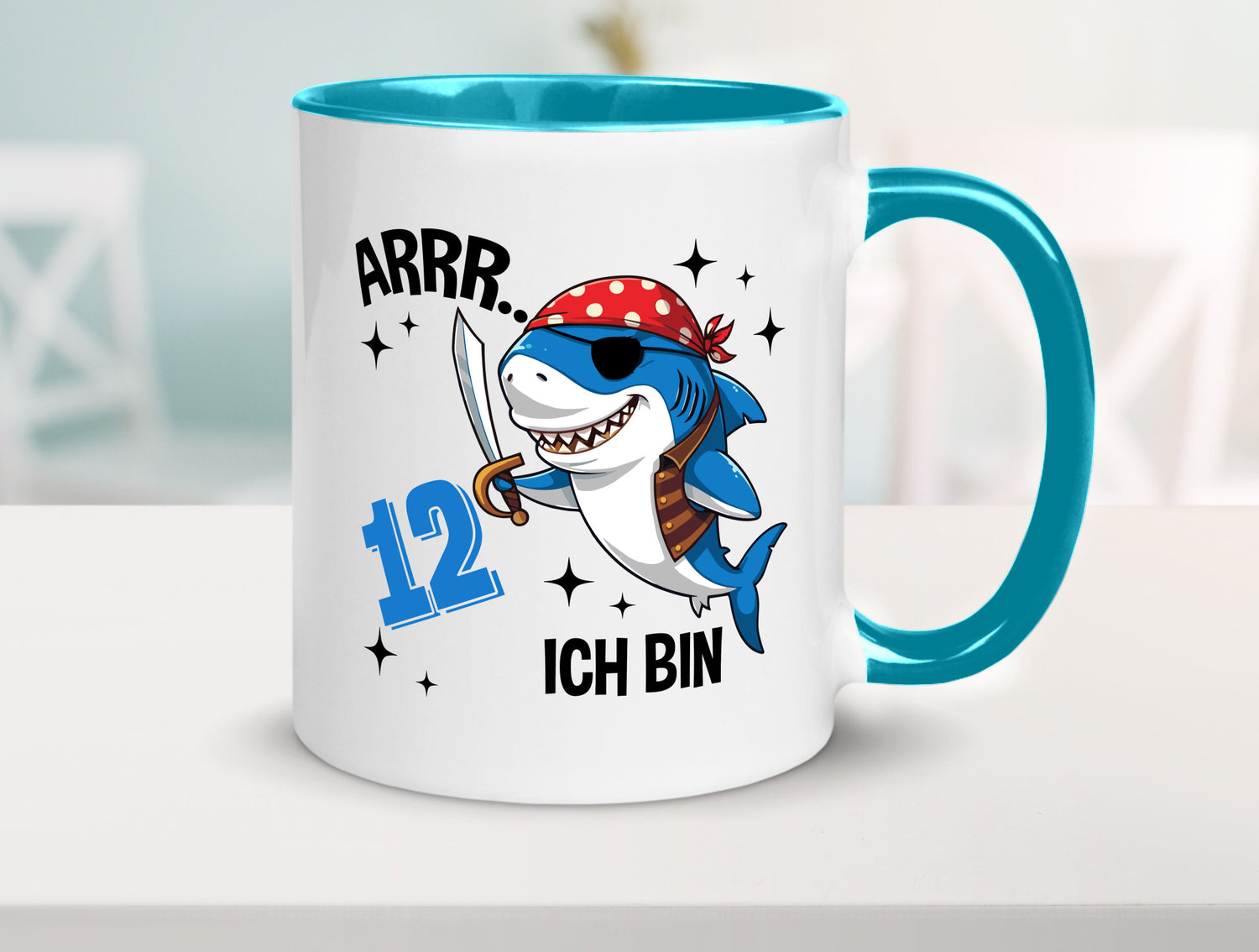 12. Geburtstag | 12 Jahre Arr Pirat Hai Piraten Geschenk Geschenkidee lustiger