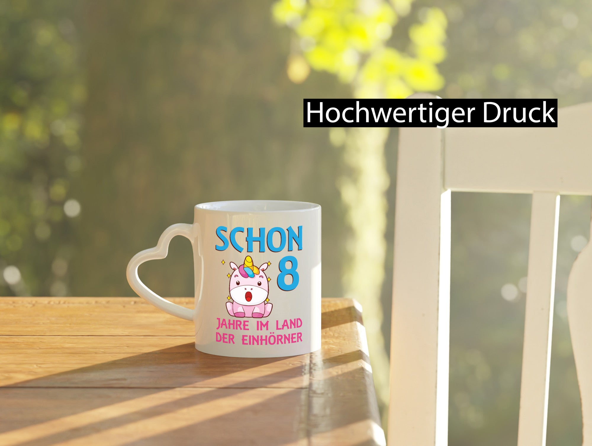 Schon 8 Jahre im Land der Einhörner | Einhorn lustig Humor Geschenkidee