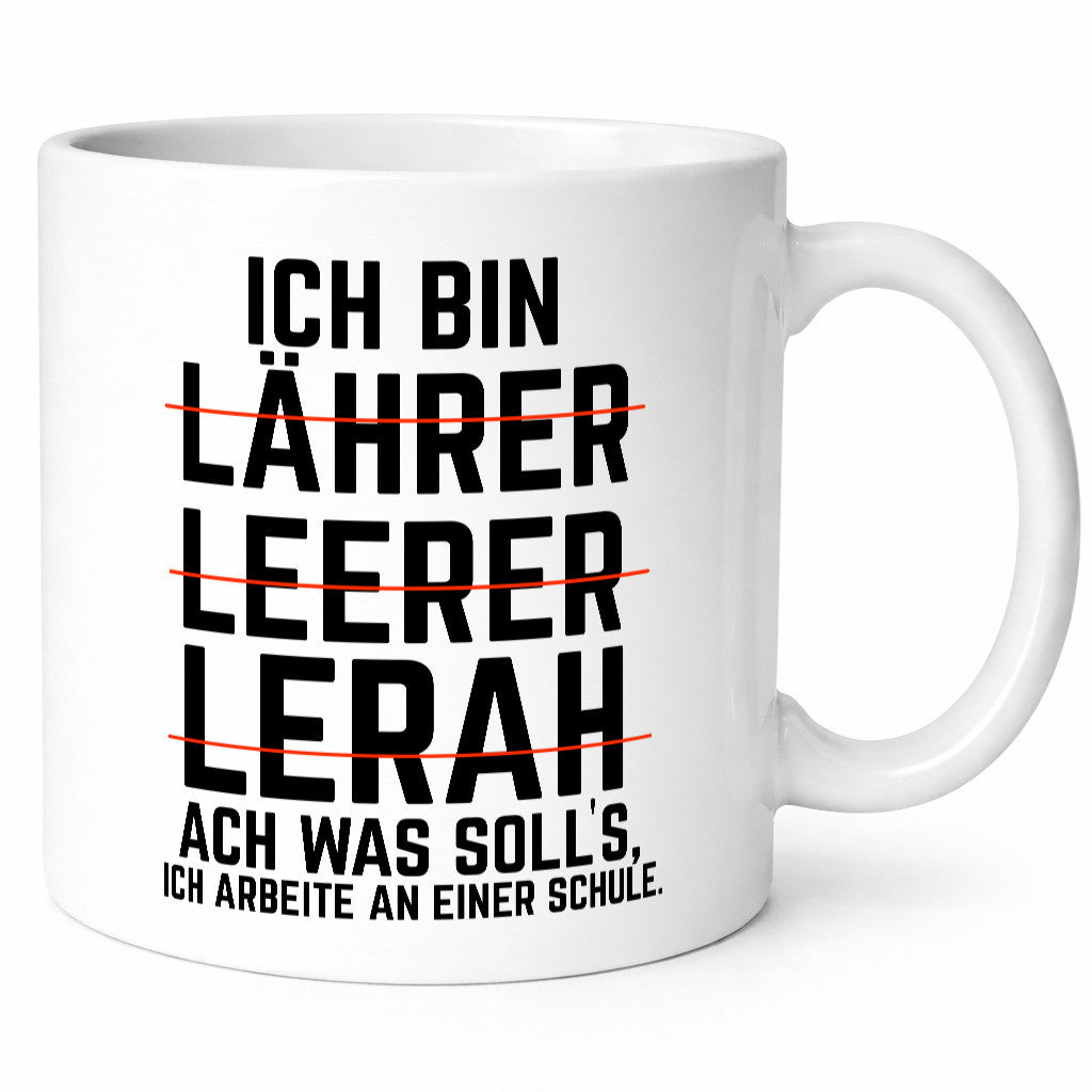 Ich bin Lehrer und arbeite an einer Schule Geschenkidee Arbeit Kollegen Büro