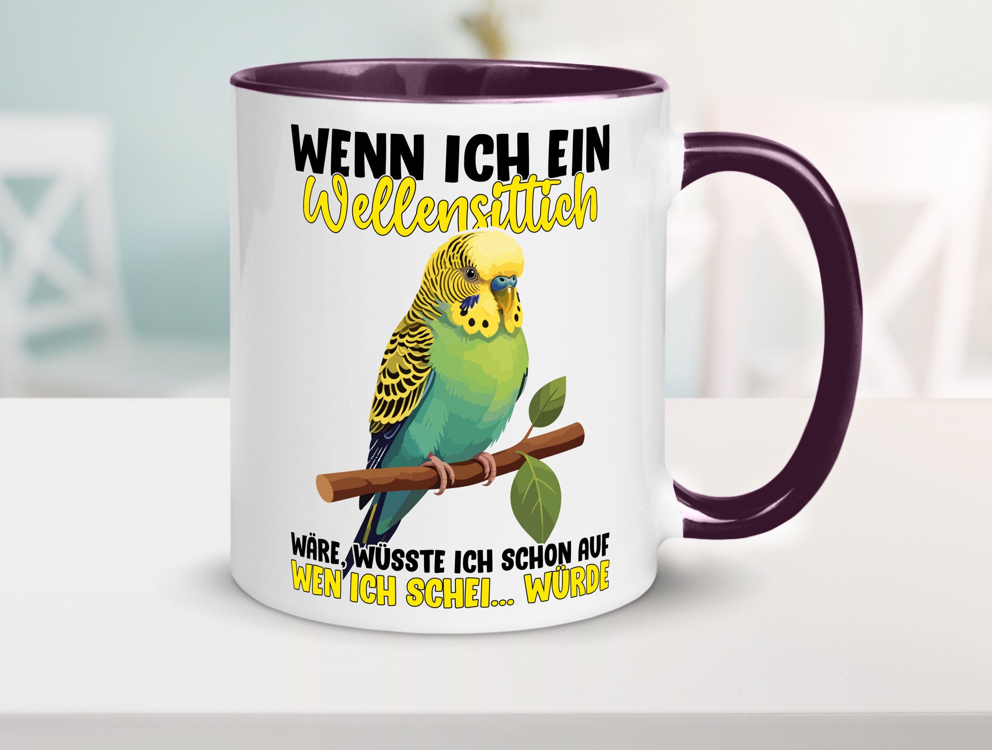 Wellensittich | Vogelbesitzer Humor Geschenkidee Tasse