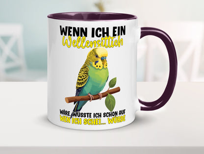 Wellensittich | Vogelbesitzer Humor Geschenkidee Tasse