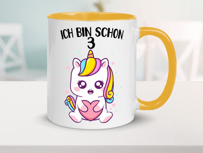 3. Geburtstag | Ich bin schon 3 Jahre Einhorn Mädchen lustig Geschenkidee