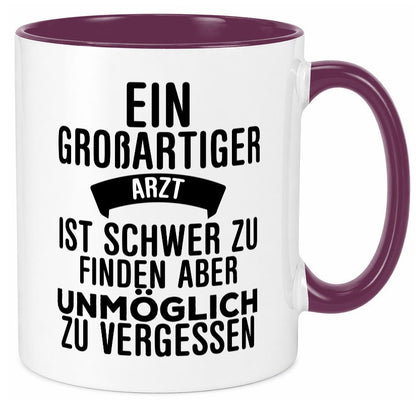 Großartiger Arzt | Dankeschön Tasse schöner Spruch Humor Geschenkidee