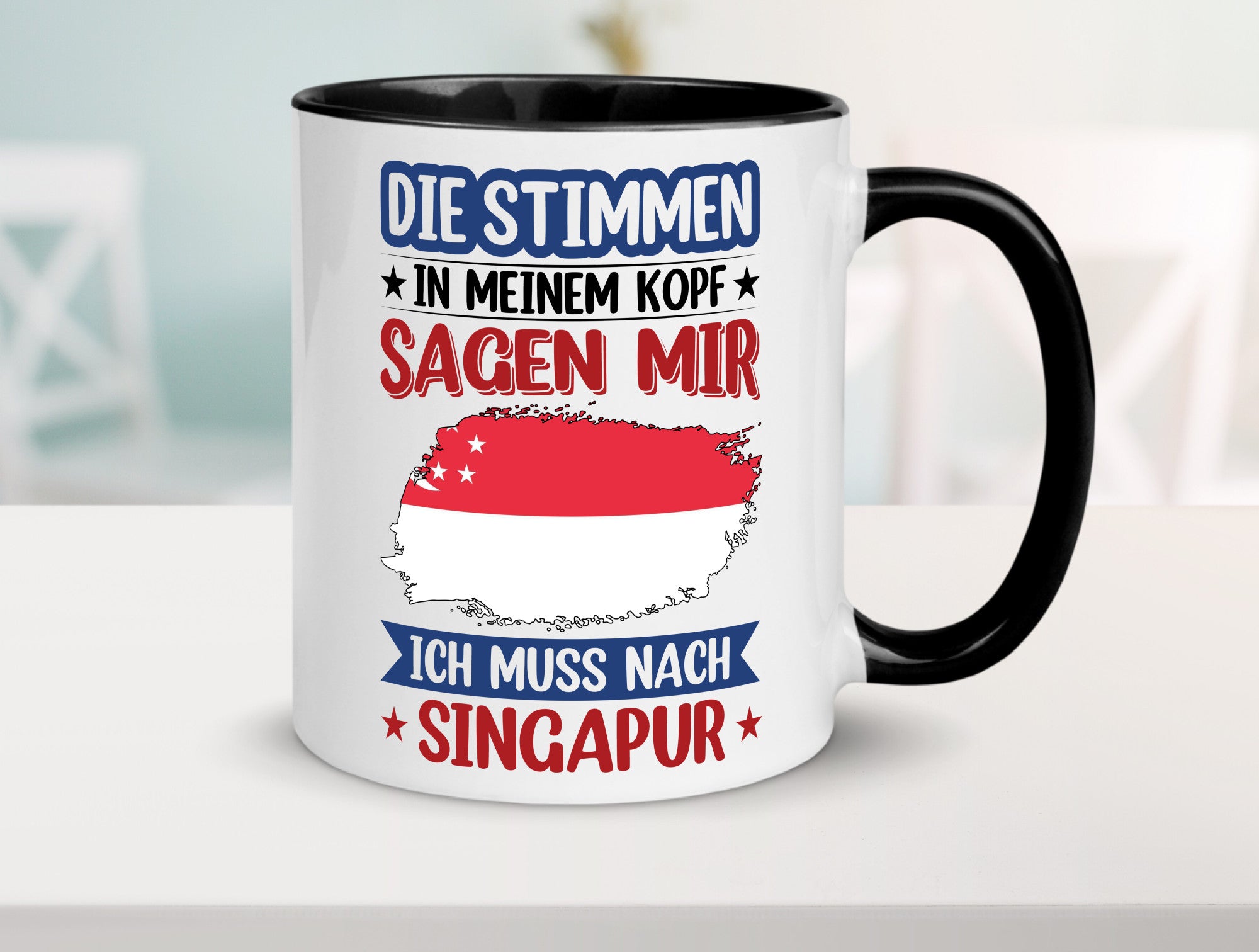 Singapur | Urlaub Stimmen in meinem Kopf Traumland v2 lustiger Spruch Geschenk