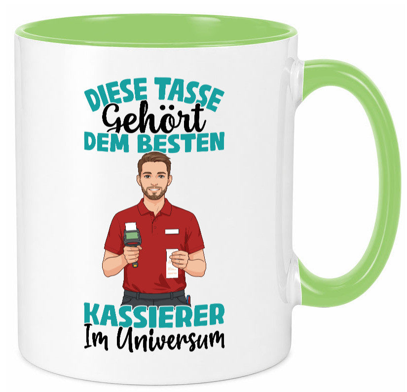 Im Universum: Kassierer Geschenk Humor Geschenkidee lustiger Spruch Tasse