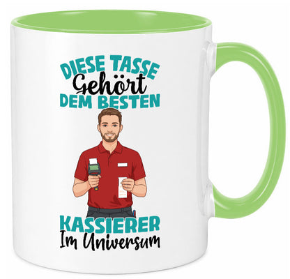 Im Universum: Kassierer Geschenk Humor Geschenkidee lustiger Spruch Tasse