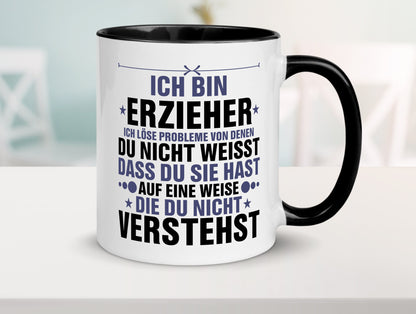 Löse Probleme: Erzieher | Pädagoge Schule v2 lustiger Spruch Geschenk Humor