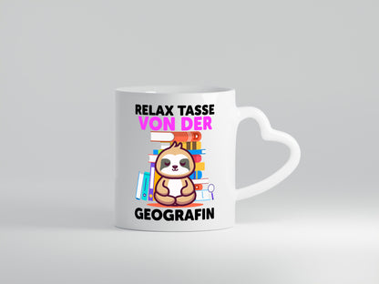 Relax Tasse: Geografin | Geografie Humor Geschenkidee Tasse