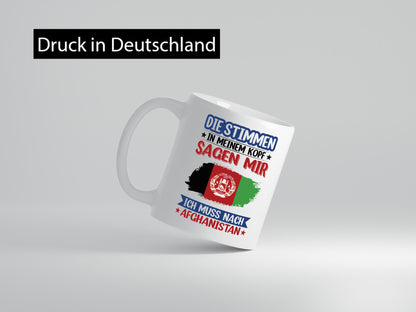 Afghanistan | Urlaub Stimmen in meinem Kopf Traumland lustiger Spruch Geschenk