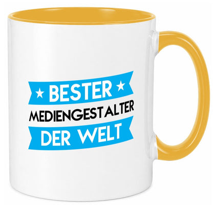 Bester Mediengestalter | Medien lustiger Spruch Geschenk Humor Geschenkidee Tasse