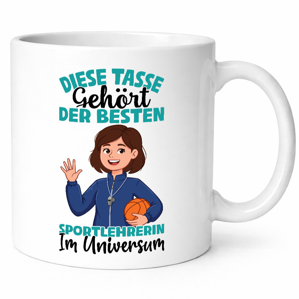 Im Universum: Sportlehrerin | Lehrer Sport Humor Geschenkidee Tasse