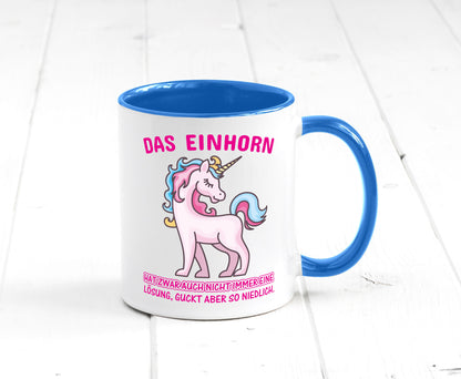 Niedliches Einhorn | lustige Tasse Frauen Mädchen lustiger Spruch Geschenk