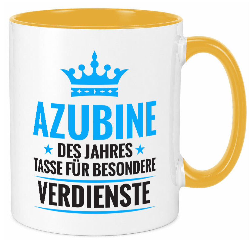 Besonderer Verdienst: Azubine | Ausbildung Lehrling lustig Humor Geschenkidee