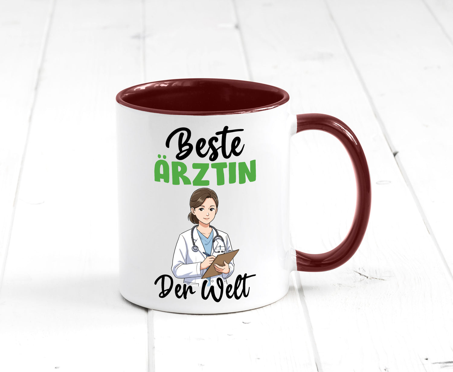 Beste Ärztin | Medizin Doktorin Fachärztin v2 Humor Geschenkidee Tasse