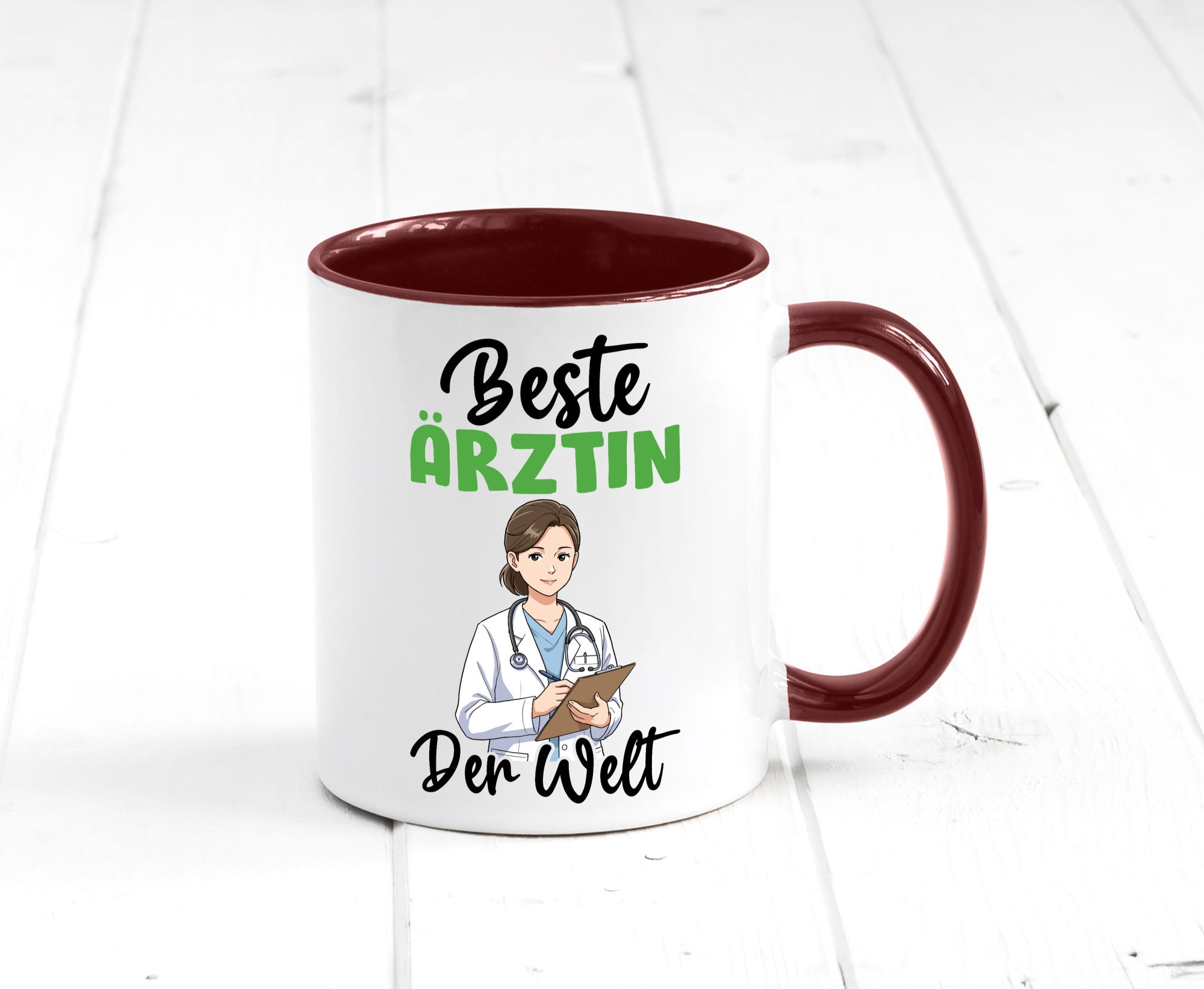 Beste Ärztin | Medizin Doktorin Fachärztin v2 Humor Geschenkidee Tasse