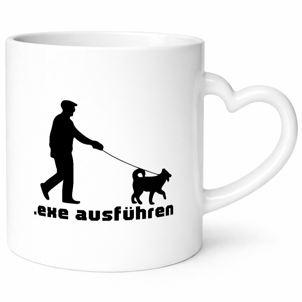 Exe ausführen | Echse Programmierer Informatiker Nerd Humor Geschenkidee Tasse