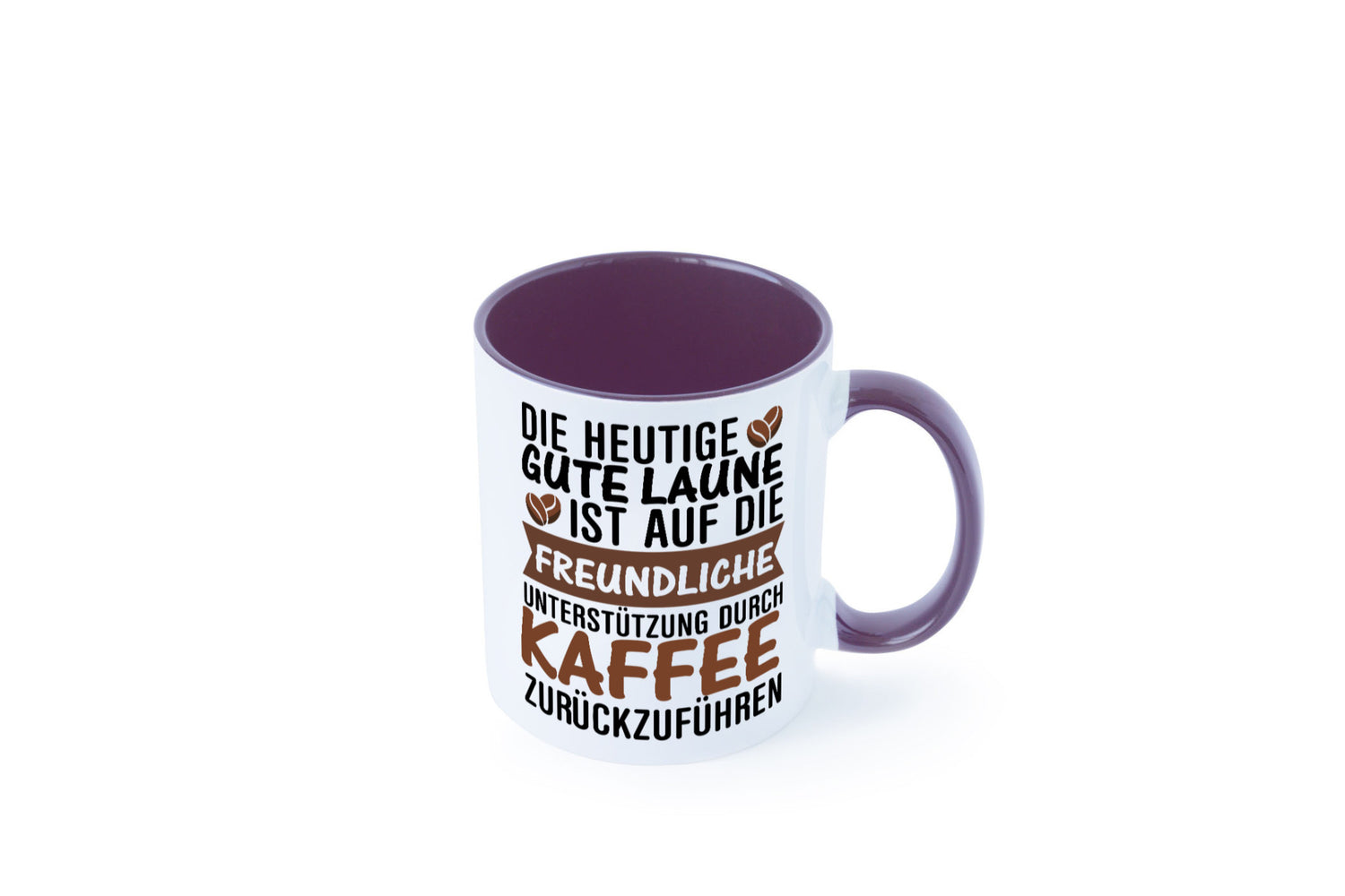 Unterstützung durch Kaffee | Kaffeliebhaber gute Laune Geschenk Humor