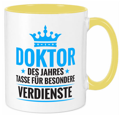 Besonderer Verdienst: Doktor | Doktorand Doktortitel Humor Geschenkidee Tasse