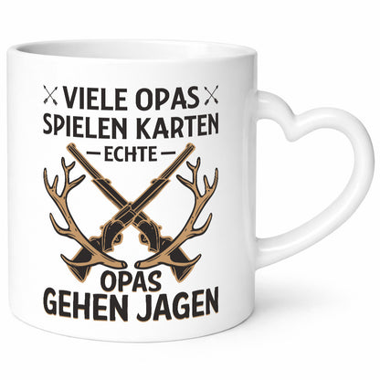 Opas spielen Karten, echte gehen jagen | Gewehr Geweih Humor Familie