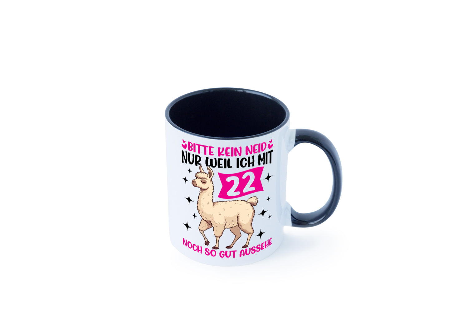 22. Geburtstag | 22 Jahre Lama gut aussehen lustig Geschenkidee Geschenk Tasse