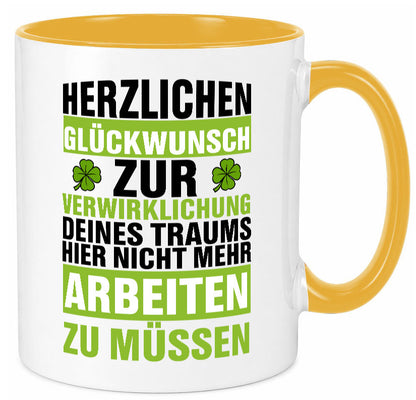 Verwirklichung deiner Träume | Stellenwechel Kollege Humor Arbeit Kollegen Büro