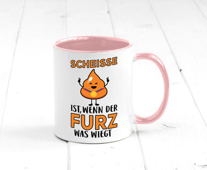 Scheisse ist lustiger Spruch Geschenk Humor Geschenkidee Tasse